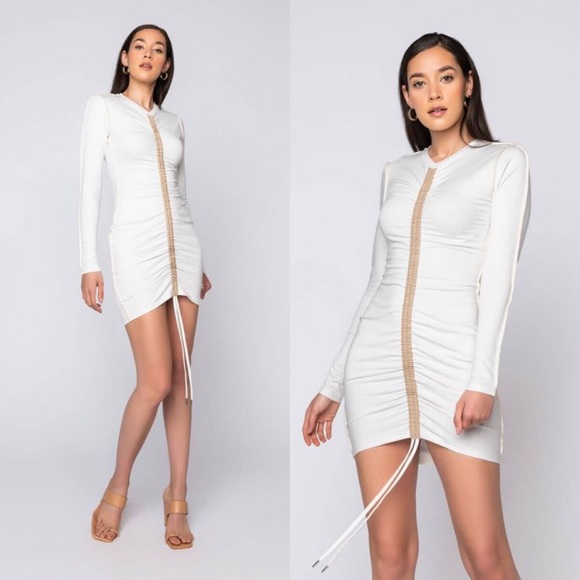 Ruched Front Mini Dress - Picture 4 of 6